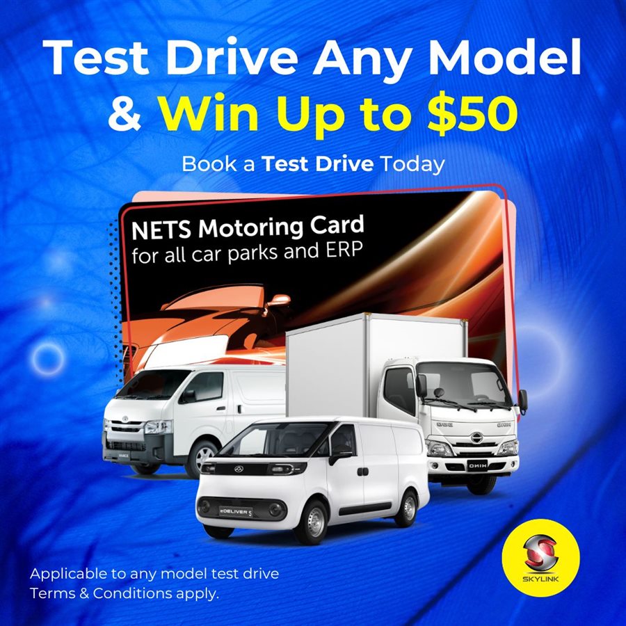 Book a test drive with us and stand a chance to win up to $50 🎉